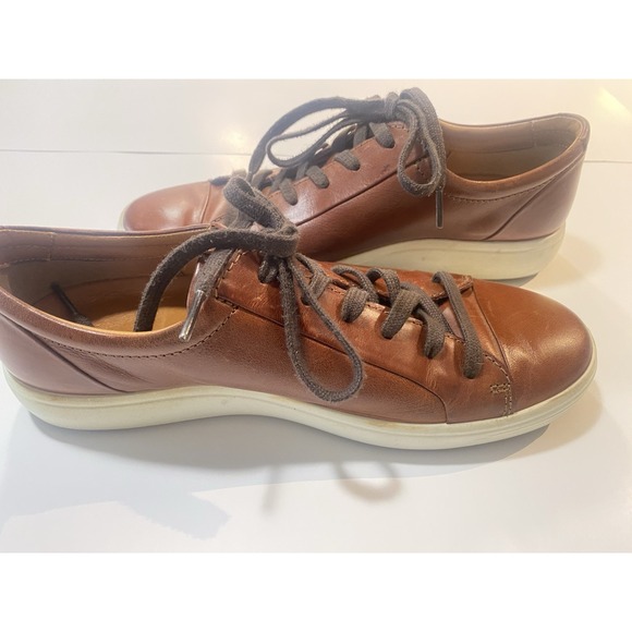 Ecco Men's Sneaker Shoes Danish Design Size 8.5 US Brown Leather - Picture 5 of 9